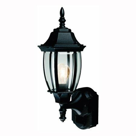 HEATHCO Motion Activated Decorative Light, 120 V, 100 W, Incandescent Lamp, Black HZ-4192-BK-A